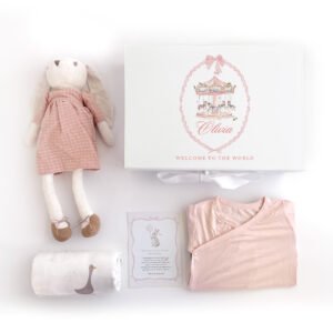 First Hugs Premium Bamboo Newborn Gift Box Set – Pink